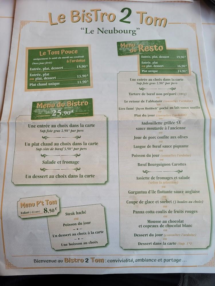 Le Bistro 2 Tom - Menu Image 3